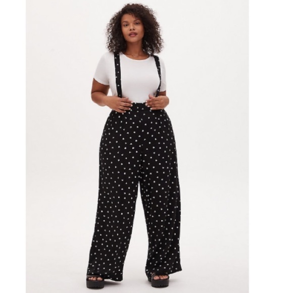 TORRID DISNEY MICKEY & MINNIE MOUSE POLKA DOT OVERALL - Picture 2 of 6